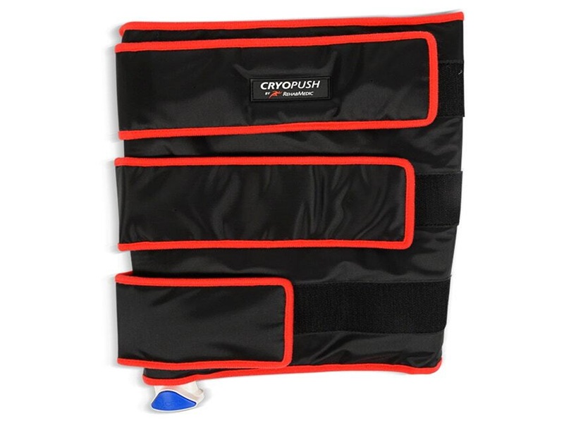 Aplicador de crioterapia en pierna superior